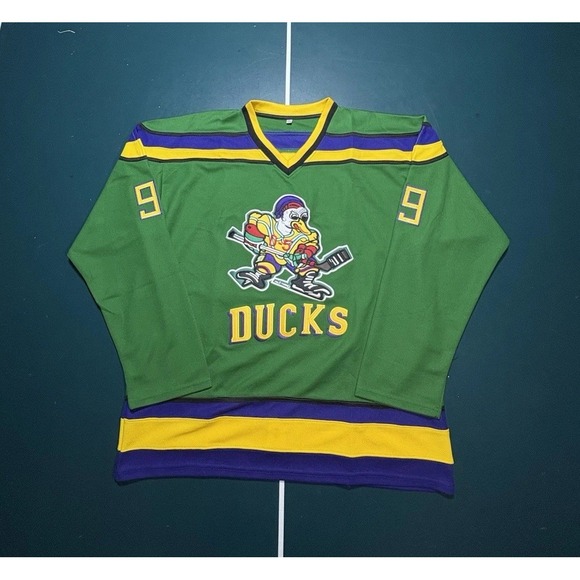 The Mighty Ducks Hockey Jersey #99 Adam Banks Size XL New Movie - Picture 1 of 13